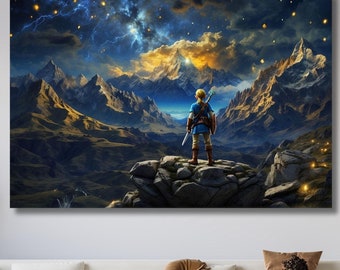 Zelda Canvastavla, Bergslandskap, Klar att hängas