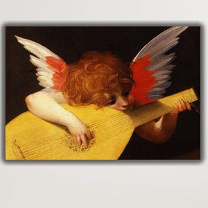 イタリア　エンジェル　絵画　木材　アンティーク　フィレンツェ　天使 Fiorentino angel - Etsy 日本