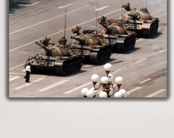 Tank Man Tiananmen Square 1989 Canvas Print