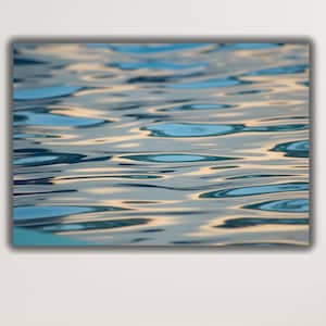 Impressão de ondulações com reflexos na água, arte de parede em tela com superfície de água, decoração de parede com superfície de água, impressão de pôster com água do mar, impressão com água, presentes de inauguração