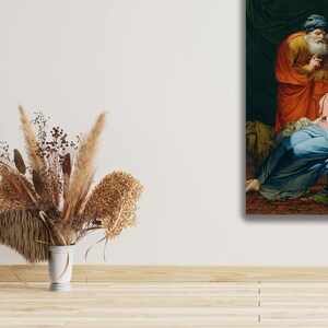 Joseph Paelinck belga - La Sagrada Familia (1820), impresión artística en lienzo, póster de Madre e hijo, impresión artística de Joseph Paelinck, impresión artística vintage
