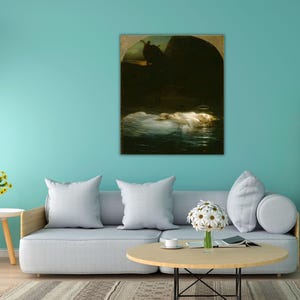 Paul Delaroche The Young Martyr 1855 Canvas Wall Art Print,Paul Delaroche Print Art,Exhibiton poster Art,Vintage Art Print,Modern Wall Art