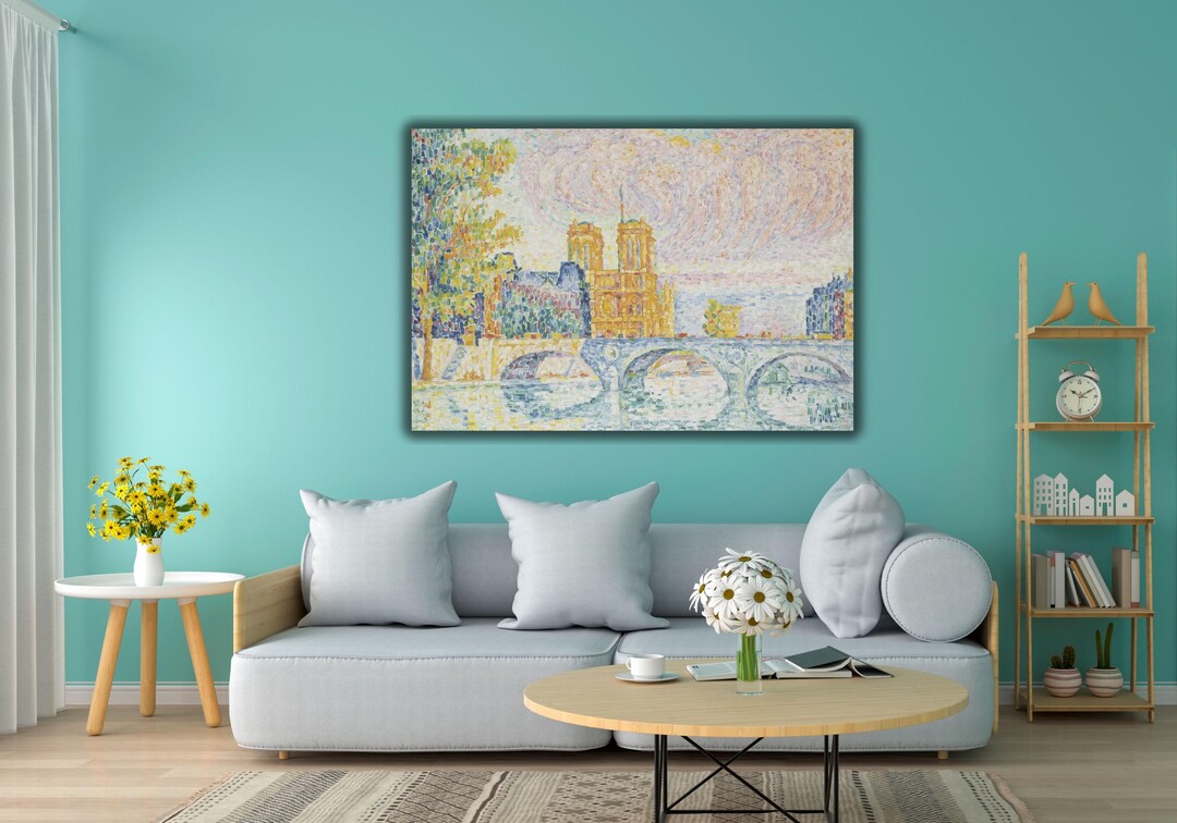 Paul Signac La Cité Paris Canvas Wall Art, Paul Signac Giclee Print Art ...