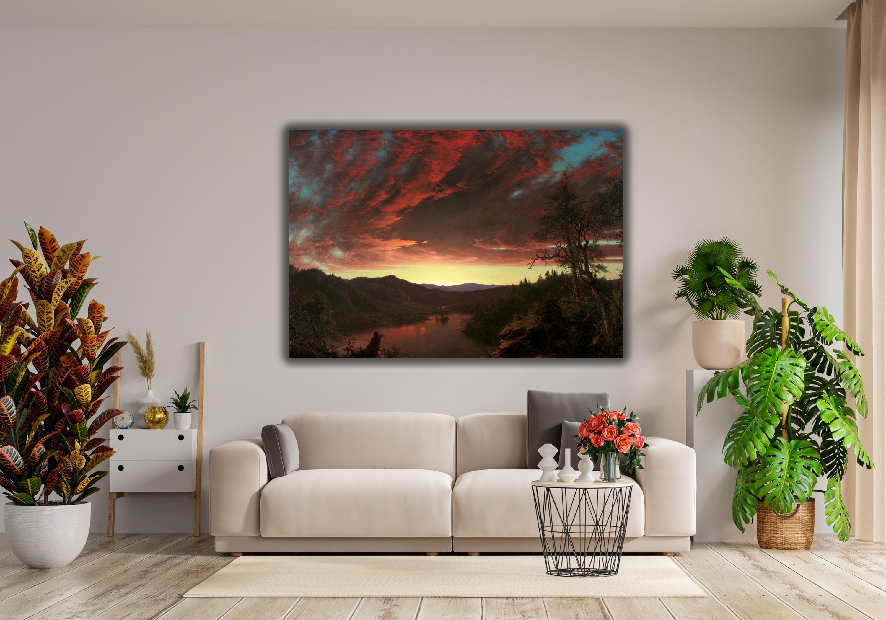 Twilight in the Wilderness Canvas Print, Frederic Edwin Church