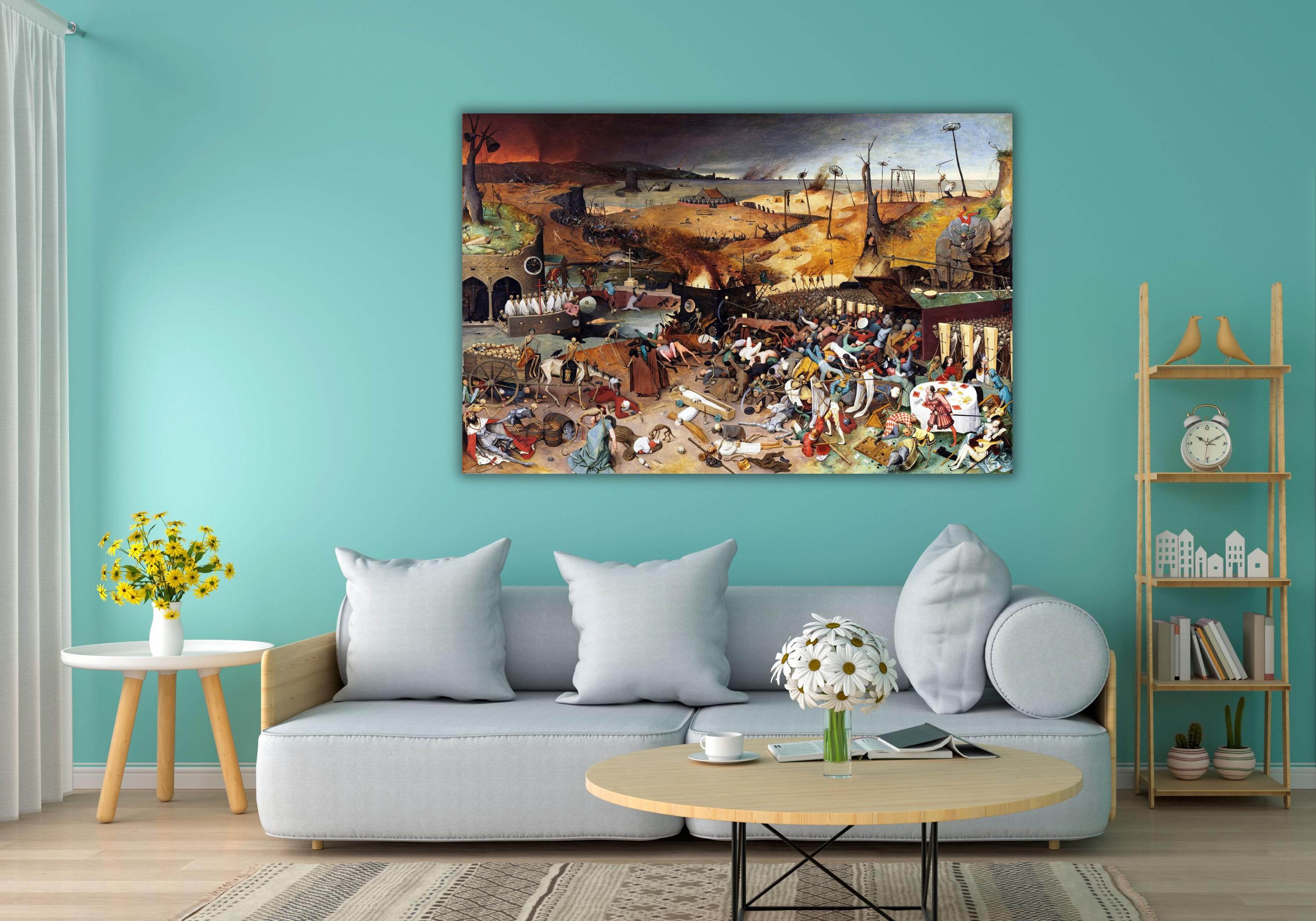 Pieter Bruegel's Triumph of Death, Vintage Canvas Wall Art Print