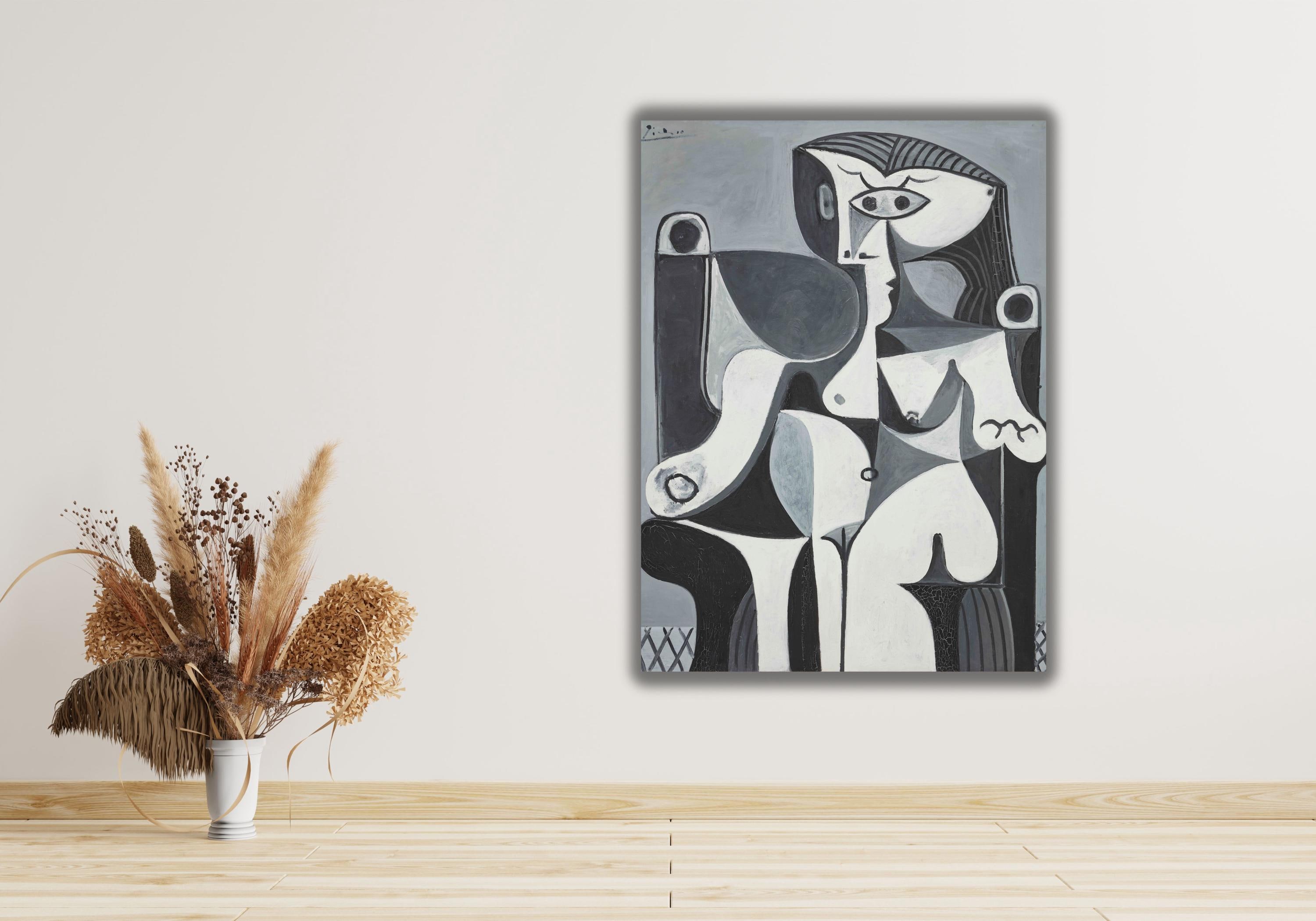 Picasso Femme Assise Jacqueline Canvas Print, Famous Art Poster - Etsy