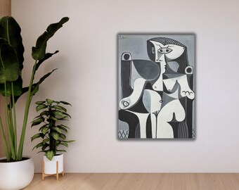 Picasso Femme Assise Jacqueline Canvas Print, Famous Art Poster - Etsy