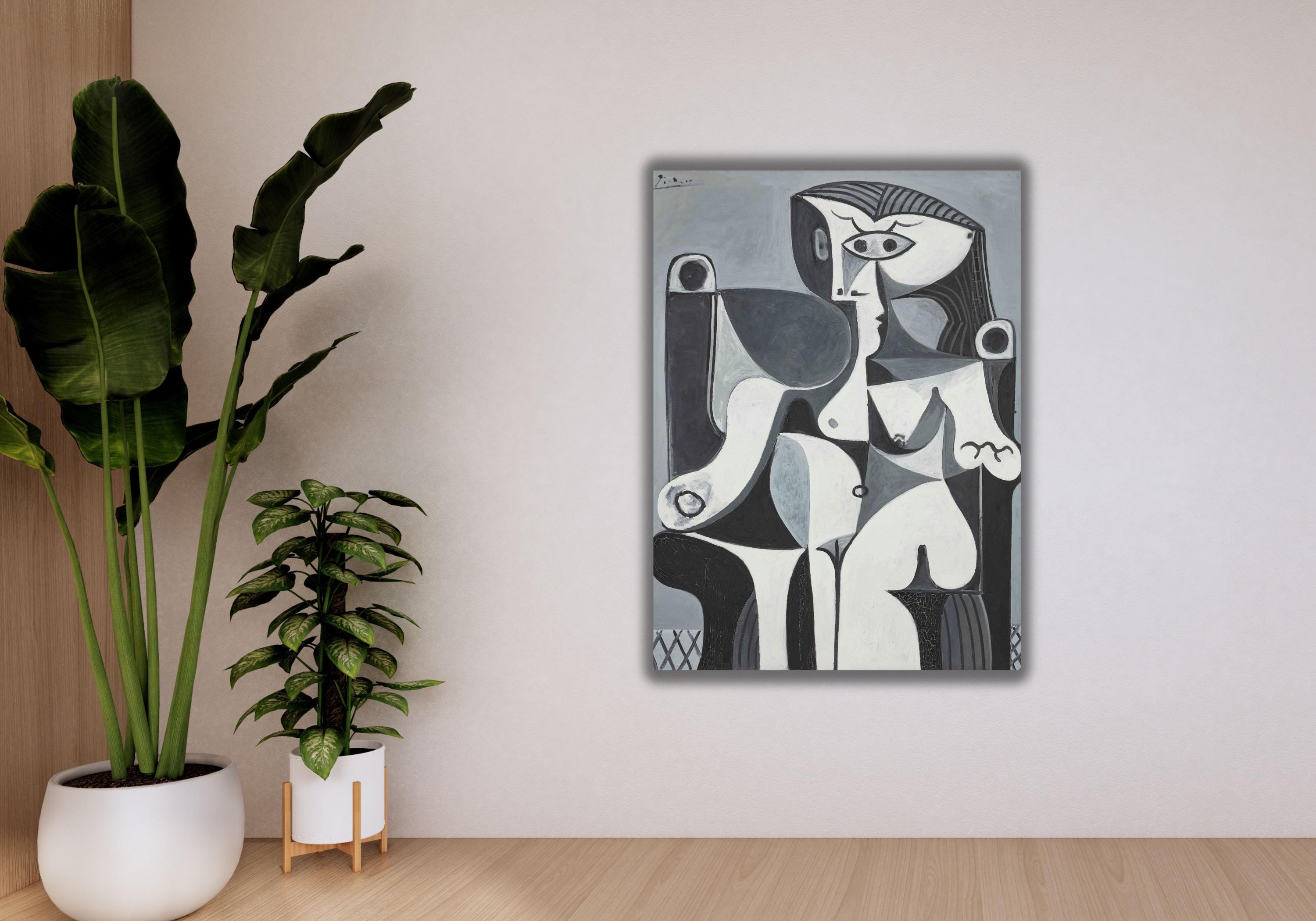 Picasso Femme Assise Jacqueline Canvas Print, Famous Art Poster - Etsy
