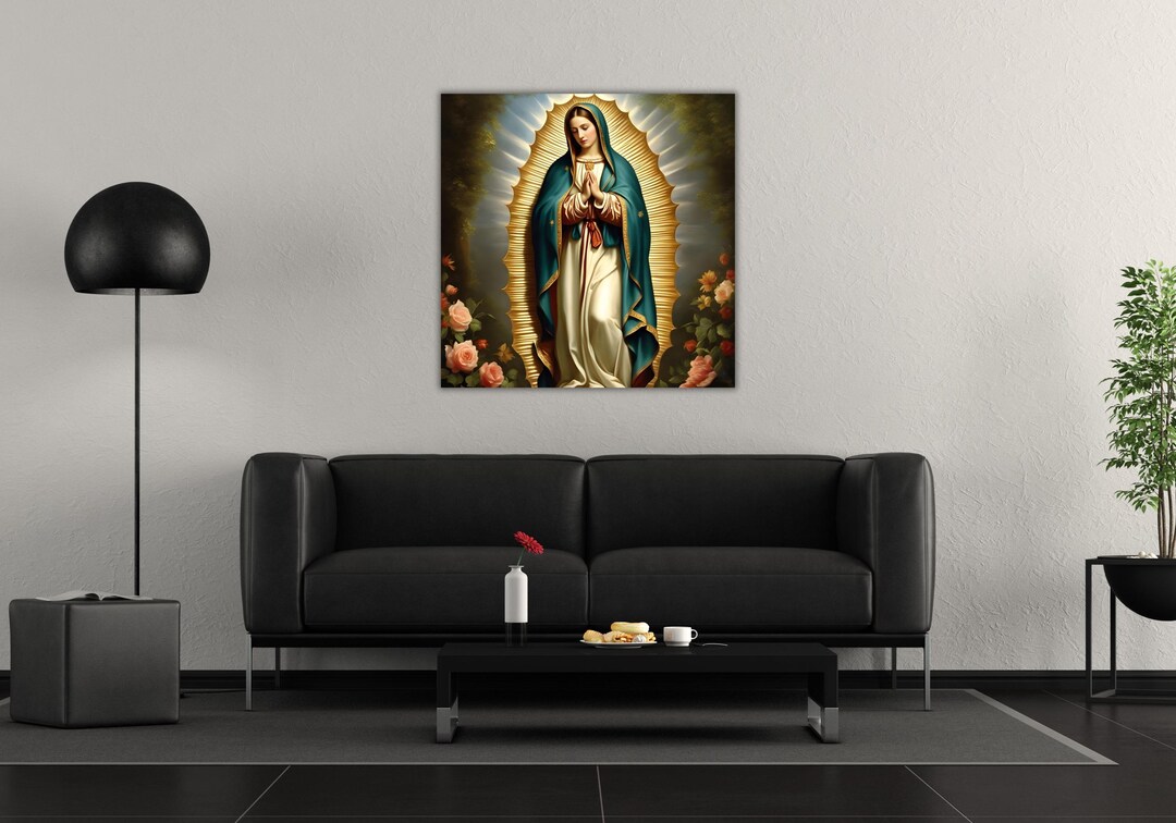 Our Lady of Guadalupe Canvas Wall Art, Virgin Mary of Guadalupe Poster ...