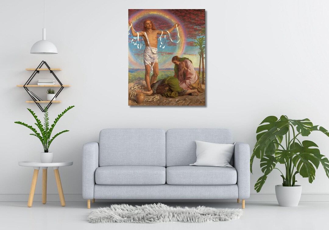 Spiffing Prints William Holman Hunt - La luce del mondo - Medium - Archival Matte - Cornice