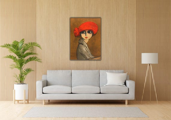 Kees Van Dongen Canvas Print, the Corn Poppy, Modern Wall Art - Etsy