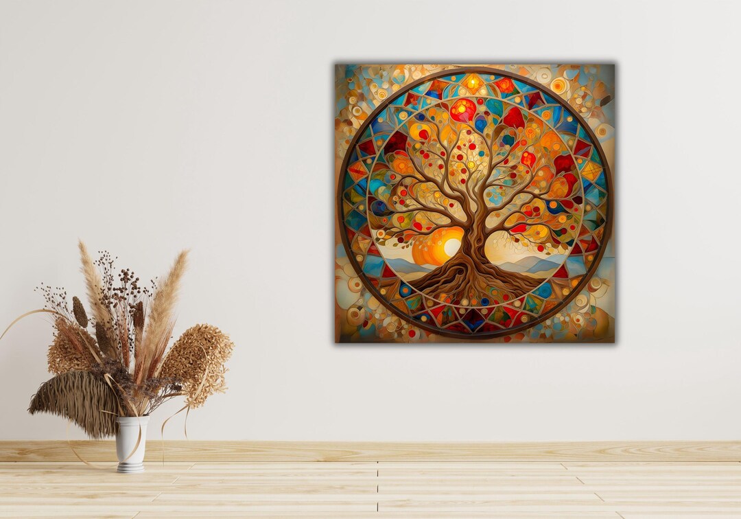 Gustav Klimt Tree of Life Canvas Print, Modern Wall Art - Etsy