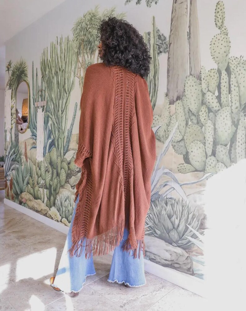 Frayed Boho Wrap/ruana - Etsy