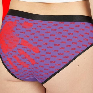 Flirty &quot;Smack That&quot; Panties Love Handprint Design Sexy & Playful Womens Underwear  Fun Valentines Gift