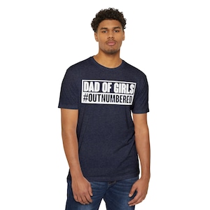 Outnumbered Dad of Girls-T-shirt heren - perfect cadeau voor papa