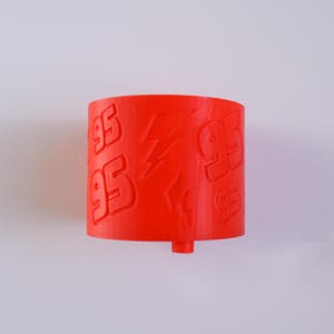Race Car 95 Glitter Funnel, 3D Printed Tumbler Funnel, Red Lightning Craft Tool, Race Theme Accessory, Liquid Funnel for Crafters, Craft Sup