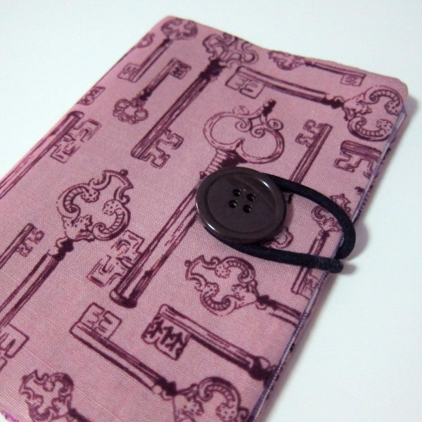 Purple vintage skeleton keys - Passport Cover passport holder passport case