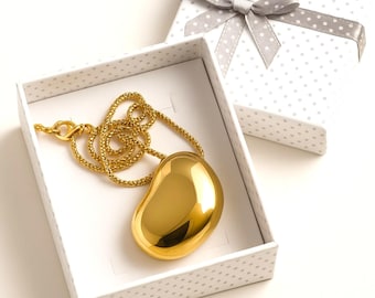 18K Gold Plated Statement Necklace: Artistic Women's Pendant