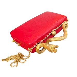 Red Fire Leather Clutch Bag for Women, Handmade Evening Purse, Stylish USA Leather Wristlet for Party & Special Occasions