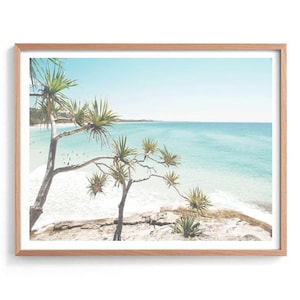 Stradbroke Island Photography Print, Straddie Beach Photography Print, Blue Water Poster, Ocean Print, Coastal Print, Coastal Wall Art