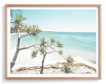 Stradbroke Island Fotografie Druck, Straddie Beach Fotografie Druck, Blauwasser Poster, Ozean Druck, Küstendruck, Küstenwandkunst