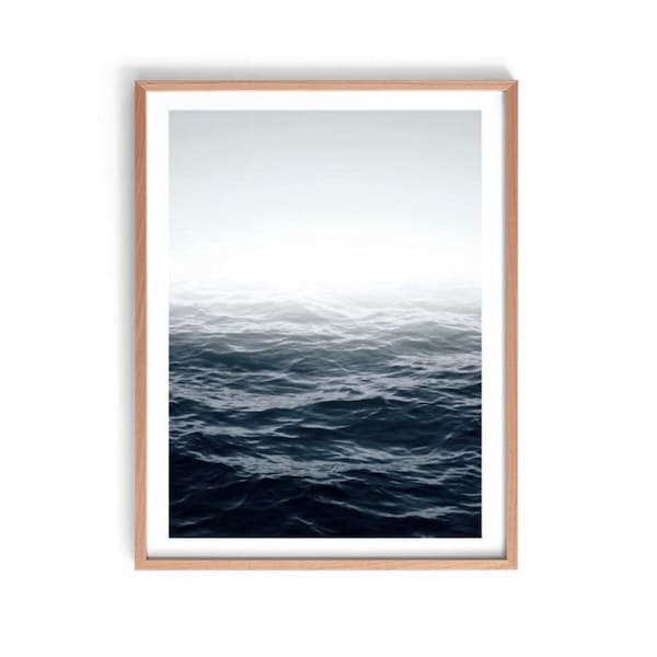 Ocean Photography Print, Blue Sea Print, Blue Ocean Print, Ocean Horizon Print,Ocean Art Print