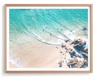 Byron  Bay Photography Print, Beach Photography Print, Blue Water Poster, Ocean Print, Coastal Print, Coastal Wall Art, Byron Beach Print