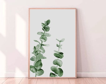 Eucalyptus Print, Eucalyptus Leaf Print, Australian Native Print, Eucalyptus Watercolour Print, Leaf Print, Australian Botanical Print