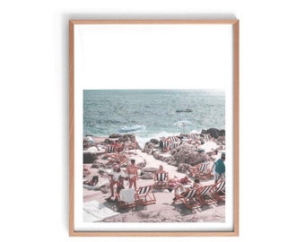 La Fontelina Beach Club Print, Amalfi Photography Print, Italy Capri, Amalfi Coast Wall Art, Italy Coastal Print, Capri Poster