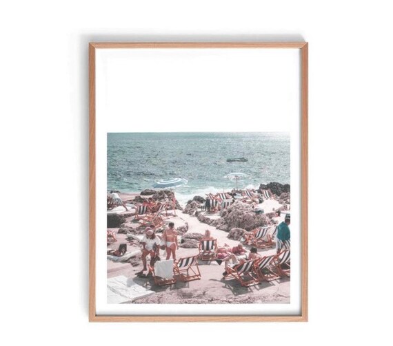 La Fontelina Beach Club Print, Amalfi Photography Print, Italy Capri, Amalfi Coast Wall Art, Italy Coastal Print, Capri Poster