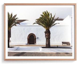 Spanish Palms Print, Palms Tree Wall Art Print, Palm Photography Print, Spanish Wall Art