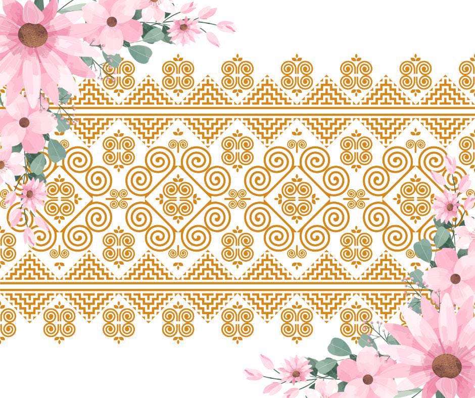 Hmong Pattern Design (PNG, EPS, JPG)