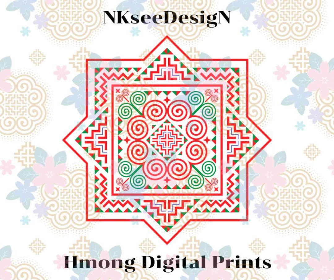 Hmong Ethnic Pattern, Digital Design (png, Eps, Jpg, Pdf) - Etsy