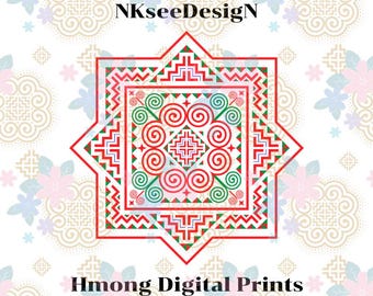 Hmong Ethnic, Hmong Pattern, Hmong Product, Hmong Design, Hmong PNG, Hmong Digital Product.