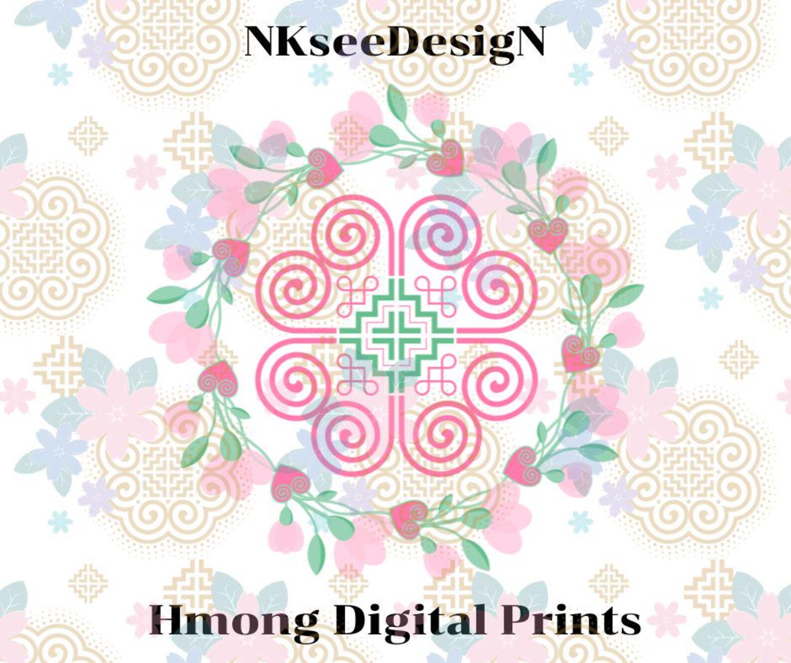 Hmong Patterns Hmong Design Pattern: Ethnic PNG, PDF, EPS Files (commercial Use ...