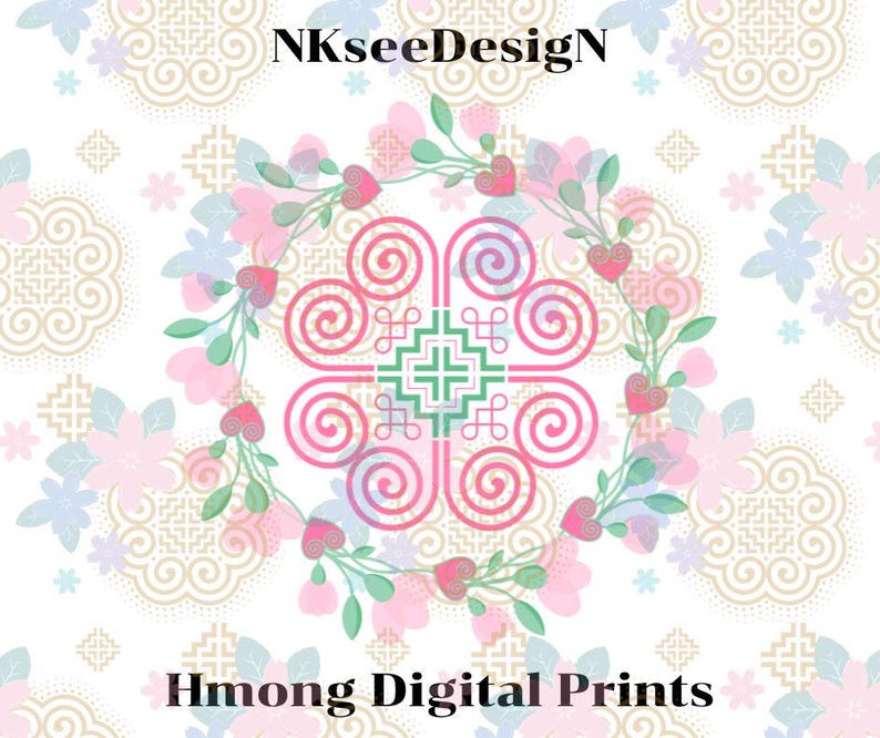 Hmong Design Pattern: Ethnic PNG, PDF, EPS Files (commercial Use ...