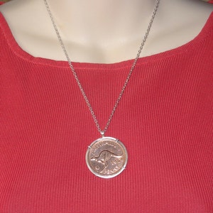 Australian penny handmade sterling silver pendant Birthday anniversary-keepsake-Copper coin image 5