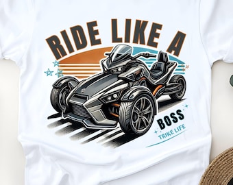 Retro Can Am Shirt Ryker Inspired Shirt Motorcycle T-Shirt Biker Shirt Trike Motorcycle Gift for Dad 3-Wheels Biker Tee Gift for Boyfriend
