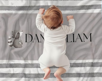 Regalo para baby shower, manta personalizada para bebé niño, manta personalizada para bebé con nombre, regalo para recién nacido niño, manta suave, lindo bebé niño, manta para niño pequeño