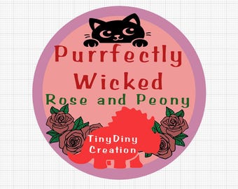 Purrfectly Wicked Aria Illustrations DP Along Putty TinyDinyCreation Scented Diamond Painting Putty, Diamond Art Putty, Wax Alternative
