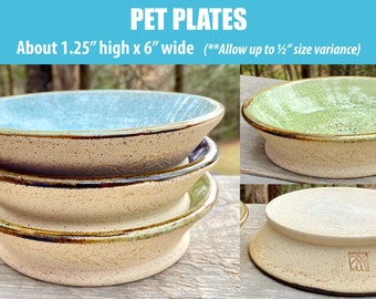 Custom Ceramic Pet Food Plate: Personalized Cat, Dog, Bunny Dish