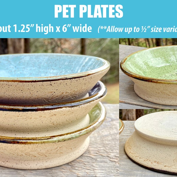 Custom Order Pet PLATE, Ceramic Pottery Personalized Cat Dog Bunny Rabbit Mouse Rat Guinea Pig, food, dish