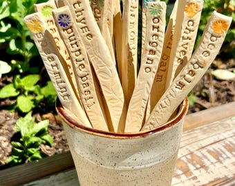 Custom Order Garden, Herb, vegetable, Stake, Curved, Marker, Tag, Label ~ plant, gardener gift