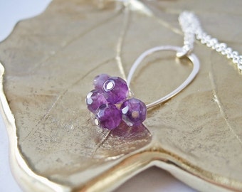 Scots Thistle - Silver and Amethyst Necklace