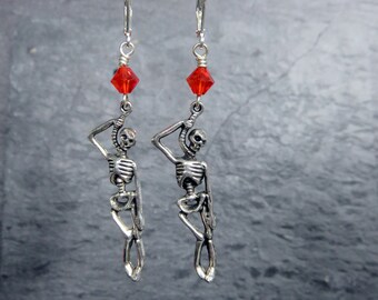 Hanged Skeleton Earrings