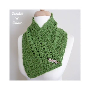 Neck Warmer Cowl Crochet Pattern (DOWNLOAD) CNC67