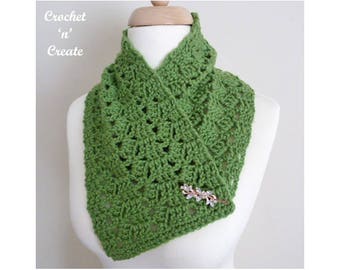 Neck Warmer Cowl Crochet Pattern (DOWNLOAD) CNC67