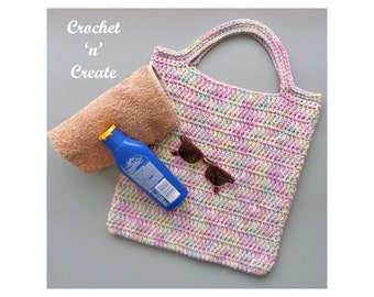 Crochet Really Easy Beach Tote Crochet Pattern (DOWNLOAD) CNC364