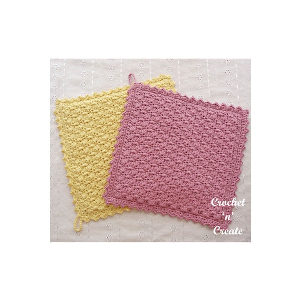 Crochet Potholder Crochet Pattern (DOWNLOAD) P129