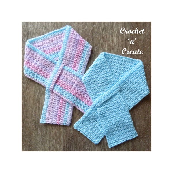 Crochet Child Letterbox Scarf Pattern (DOWNLOAD) CNC433